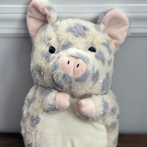 Kellytoys SPOTTED PIG Plush Farm Stuffed Animal 2019 Tan & Gray Piglet Piggy - Picture 1 of 9